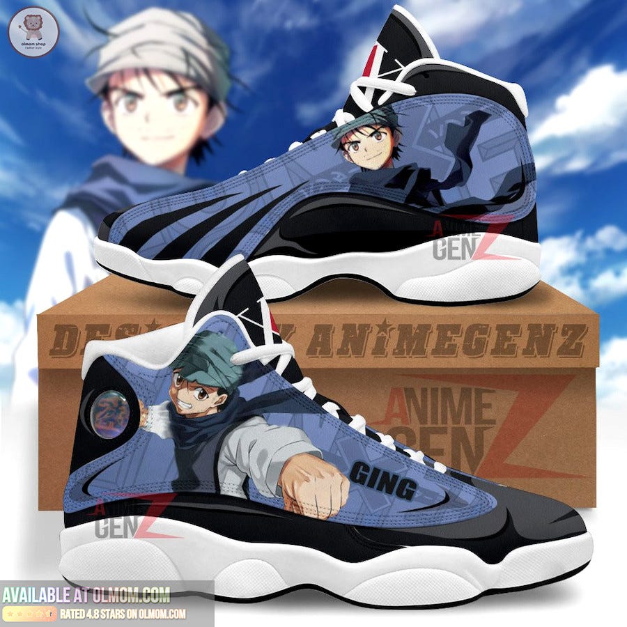Hunter X Hunter Air Jordan 13 Sneakers Custom Ging Freecss Anime Shoes | by  son nguyen | Aug, 2023 | Medium