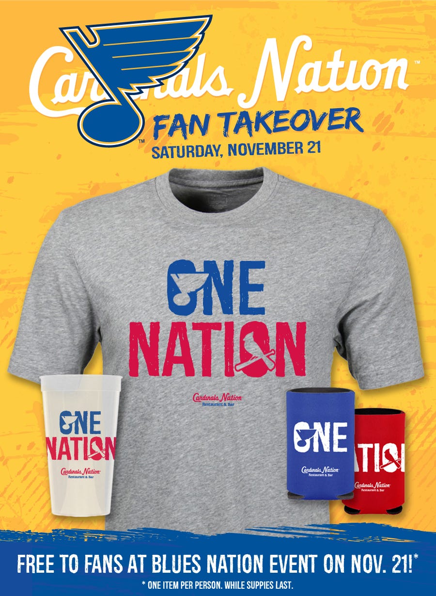 Blues Nation + Cardinals Nation = #OneNation