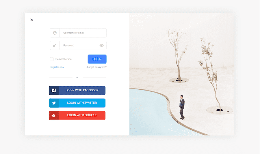 Bootstrap Facebook Theme Login Form Template