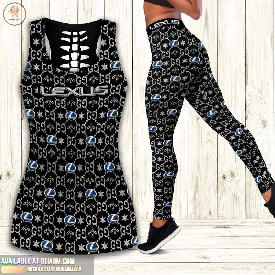 Stylish Luxury Brand Women's Gucci Lexus Tank Top & Leggings — Steal the  Show at the Gym in 105 Htls!, by son nguyen