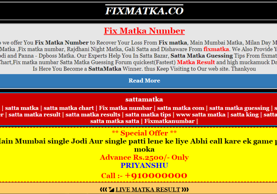 Fixmatka Guru: Mastering the Matka Game | by Zarafshaseo | Sep, 2023 ...