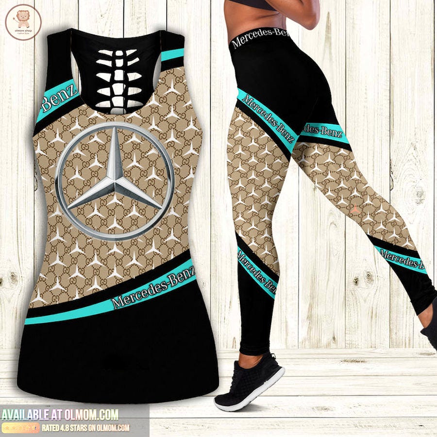 Gucci Mercedes Tank Top Leggings Luxury Brand Clothing Clothes