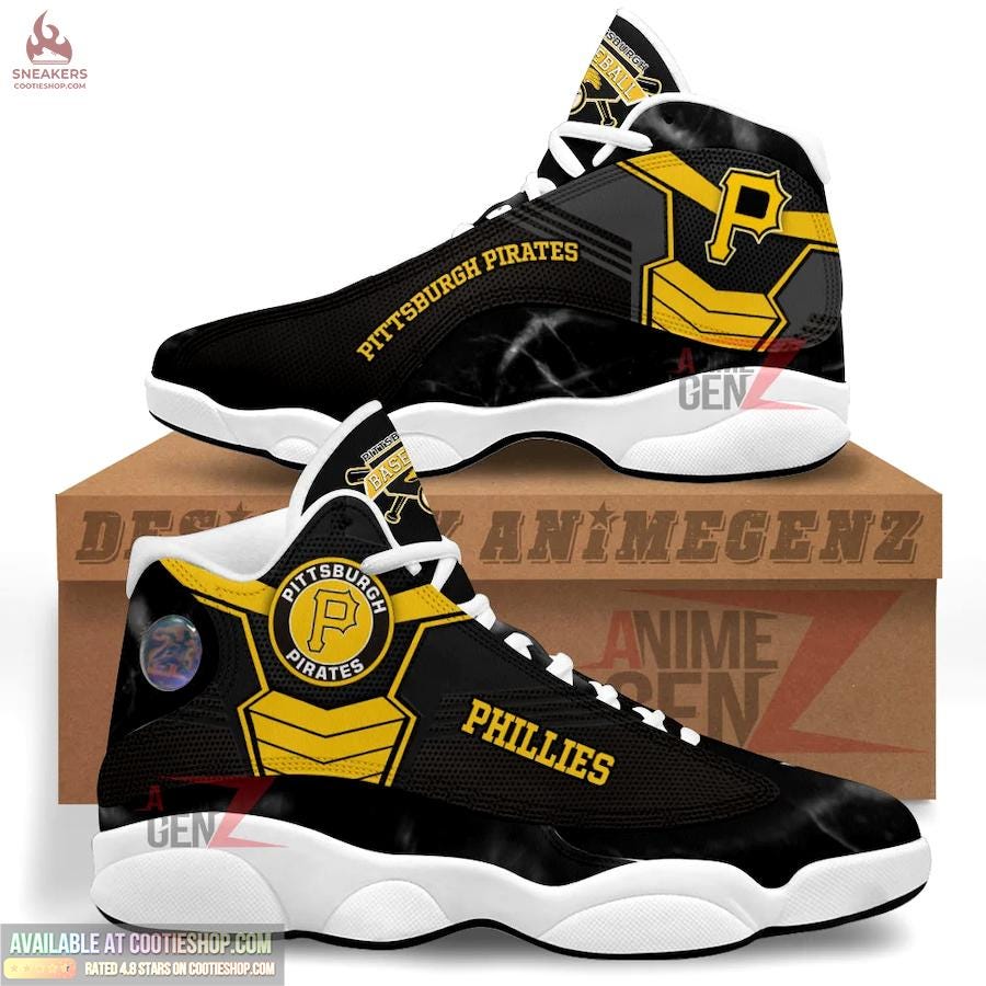 Unleash Pirate Pride with Custom Pittsburgh Pirates Air Jordan 13s: MLB  Baseball Sports Shoes!, by Cootie Shop, Sep, 2023