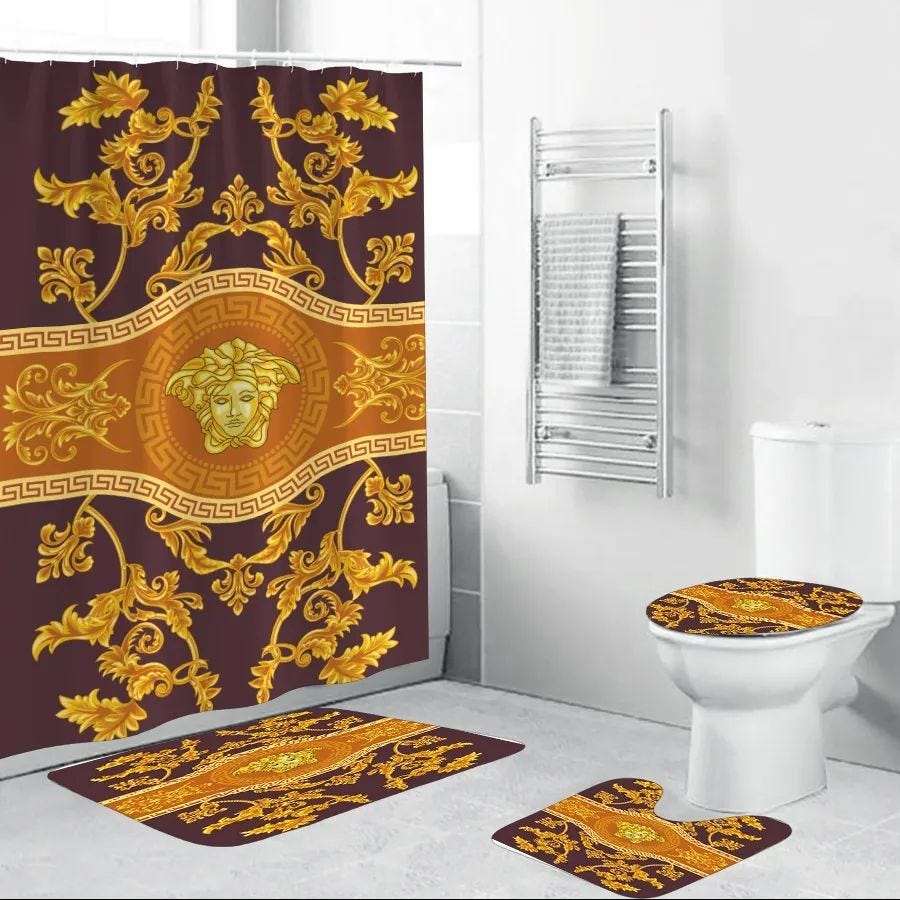 Louis vuitton bathroom set hypebeast luxury fashion brand home decor bath  mat
