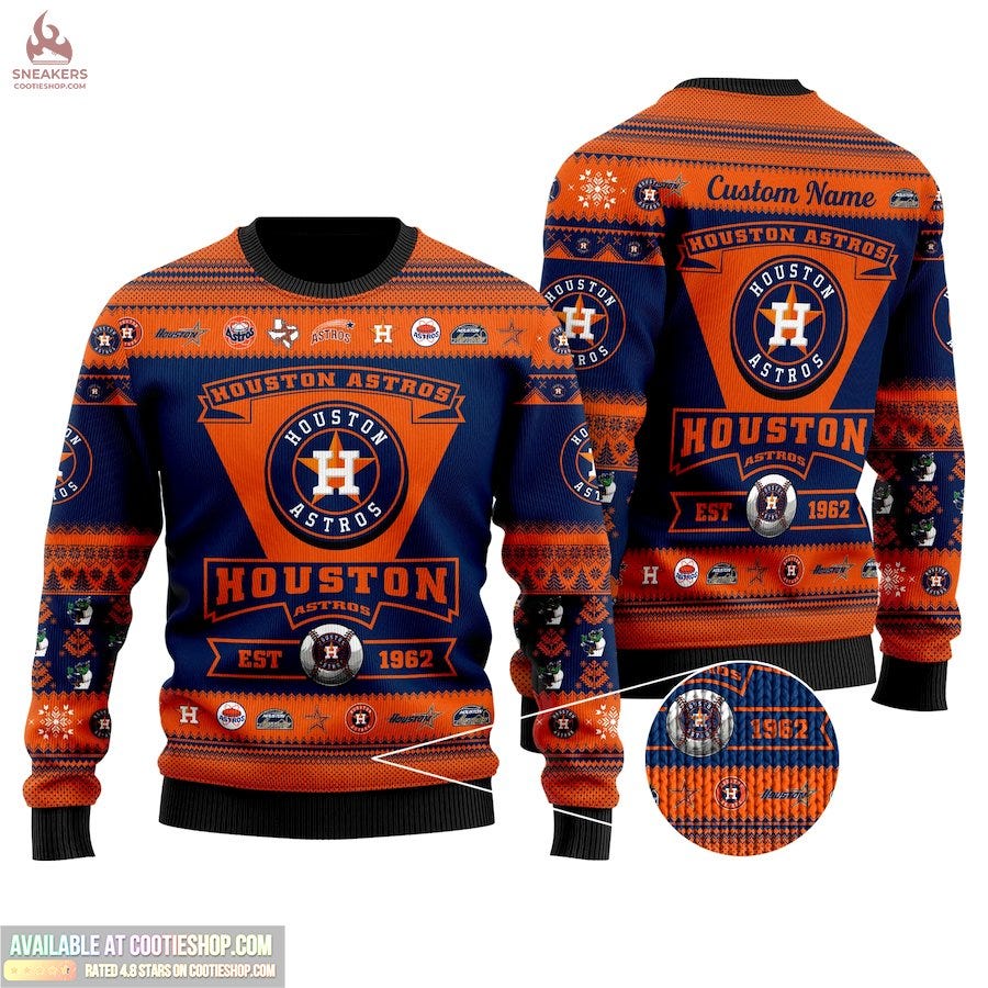Houston Astros Football Team Logo Custom Name Personalized All-Over Print  Thicken Sweater, All-Over Print Thicken Sweater | by Cootie Shop | Oct,  2023 | Medium