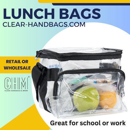 stadium approved size clear lunch bag