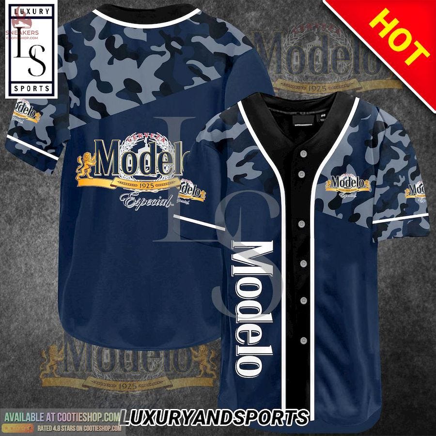 Modelo Camouflage Baseball Jersey | by Cootie Shop | Sep, 2023 | Medium