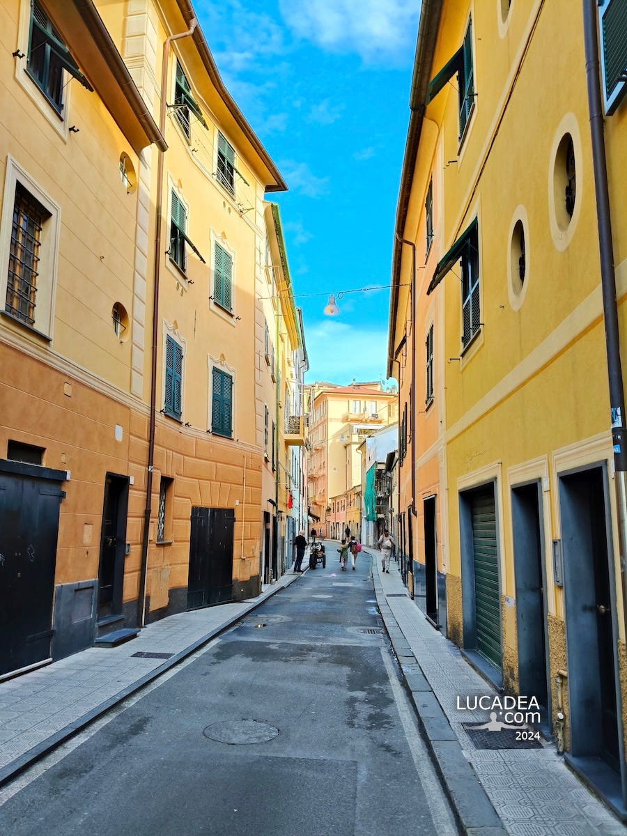 Via Entella e il suo fascino nel centro di Chiavari