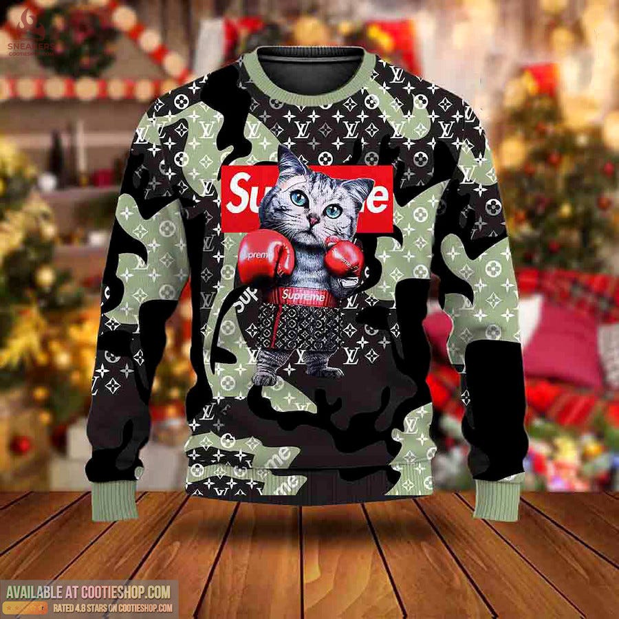 Louis Vuitton Ugly Sweater Gift Outfit For Men Women Type09, by Cootie  Shop