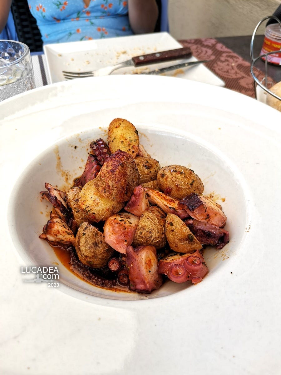 Il pulpo alla gallega gustato a Tenerife