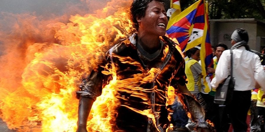 Understanding Self-Immolation in Tibet | by Arg | Estado Internacional ...