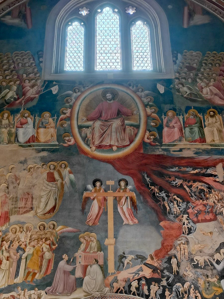 L’interno della Cappella degli Scrovegni a Padova
