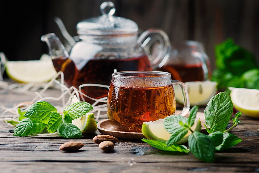 Moroccan mint green tea. Best tea for energy and focus by Breweda