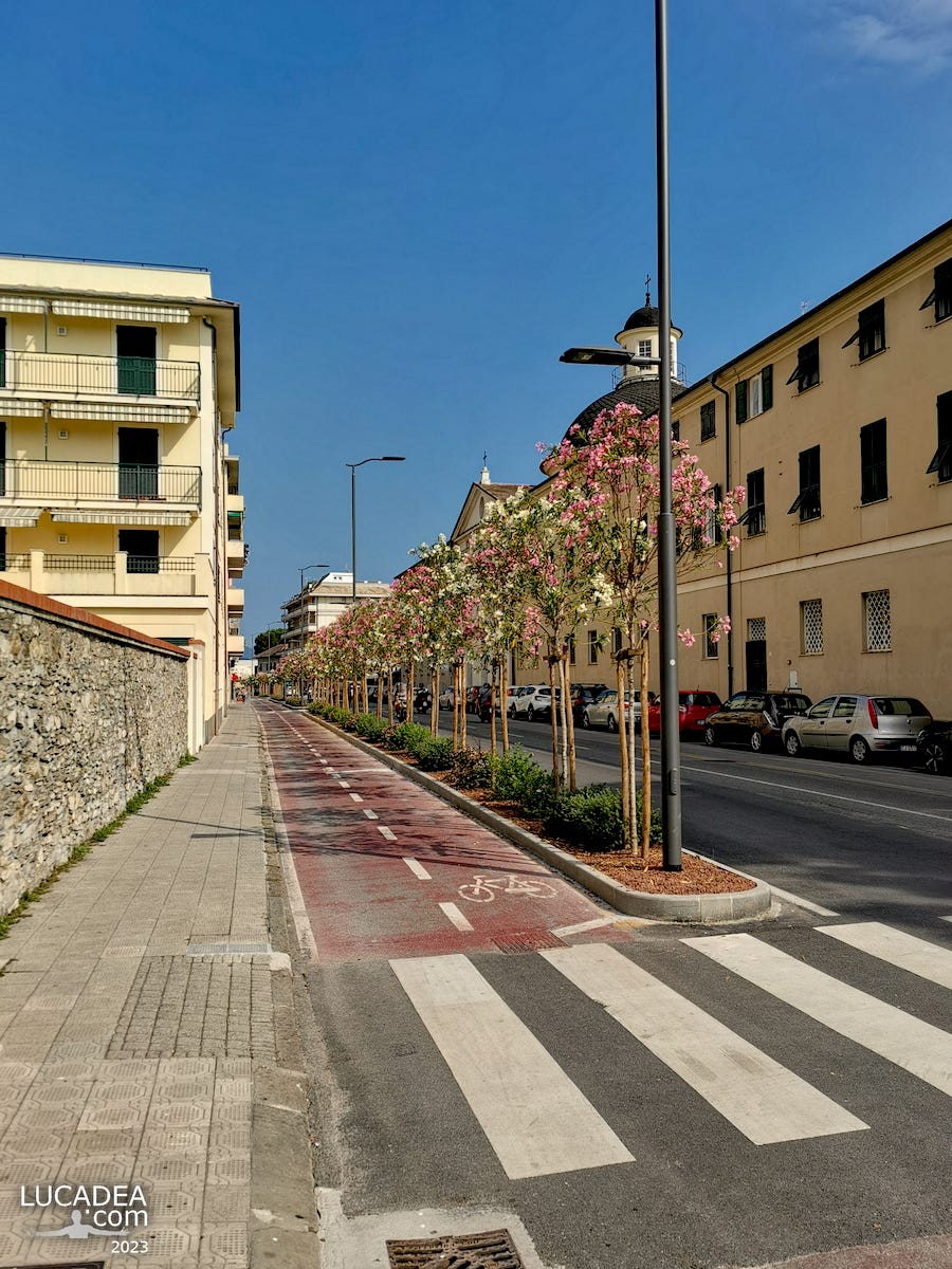 Corso Cristoforo Colombo a Chiavari
