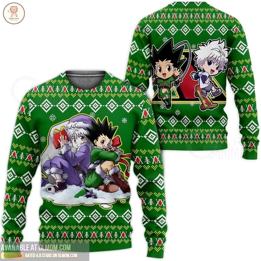 Pull Enfant Killua Gon Hunter x Hunter Sweat Garçon Fille