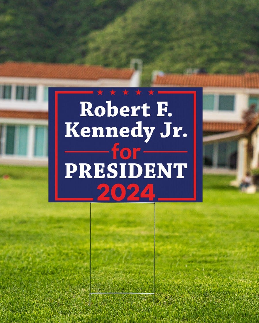 Robert F. Kennedy Jr. For President 2024 Yard Sign by Trendy product Feb, 2024 Medium