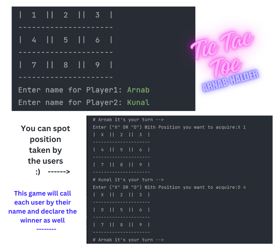 Tic Tac Toe In Python. Tic Tac Toe, the game well known from… | by ...