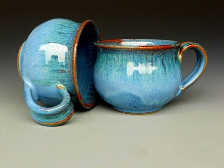 CERAMIC HEARTS MUG ON WHEEL TECHNIQUE