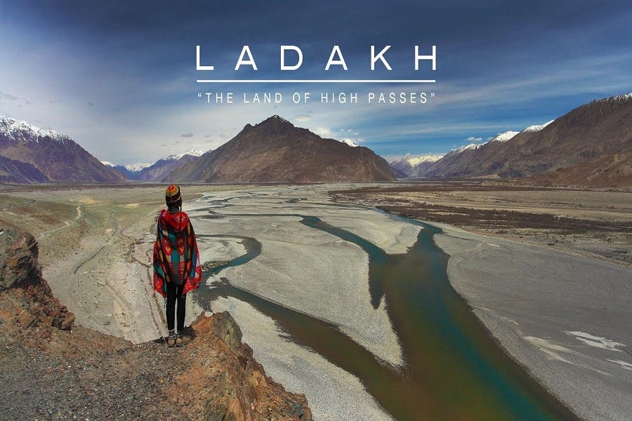 Beautiful Ladakh, the land of high passes of the Indian Himalayas