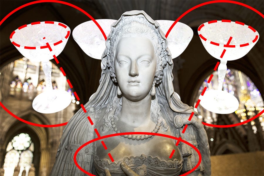 Everything We Know About Coupe Glasses Being Modeled on Marie Antoinette's  Boobs is Bullshit, by Haley Hamilton, MEL Magazine