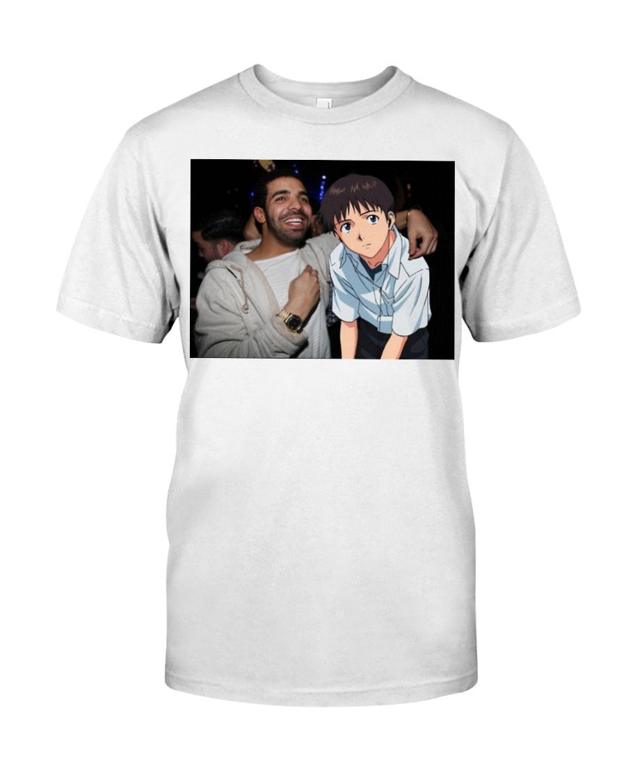 Drake Evangelion Shirt trendingtshirt Medium