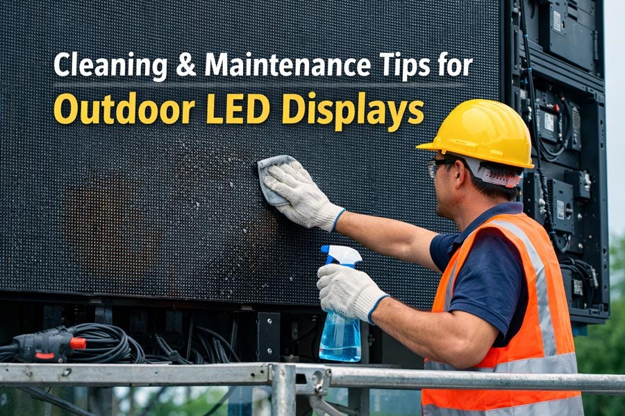 How to Clean and Maintain an Outdoor LED Display for Long-Term Performance