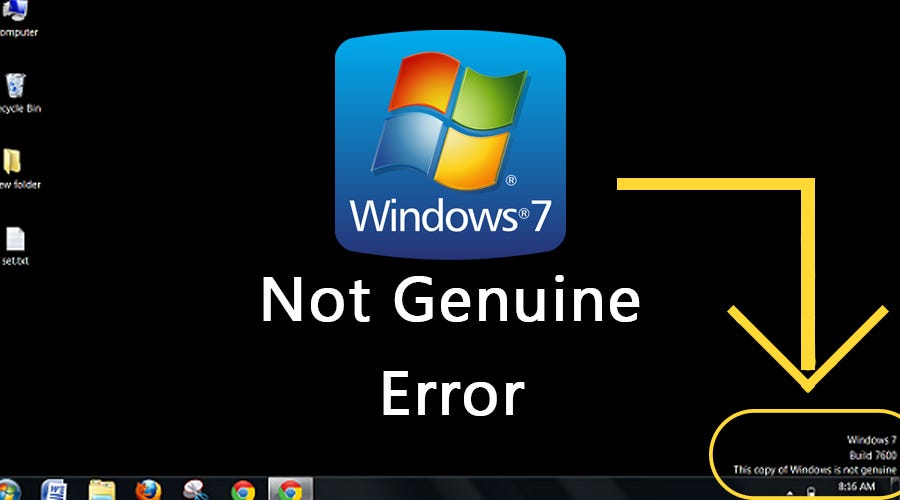 How to fix windows 7 not genuine error? Tech Nortan Medium