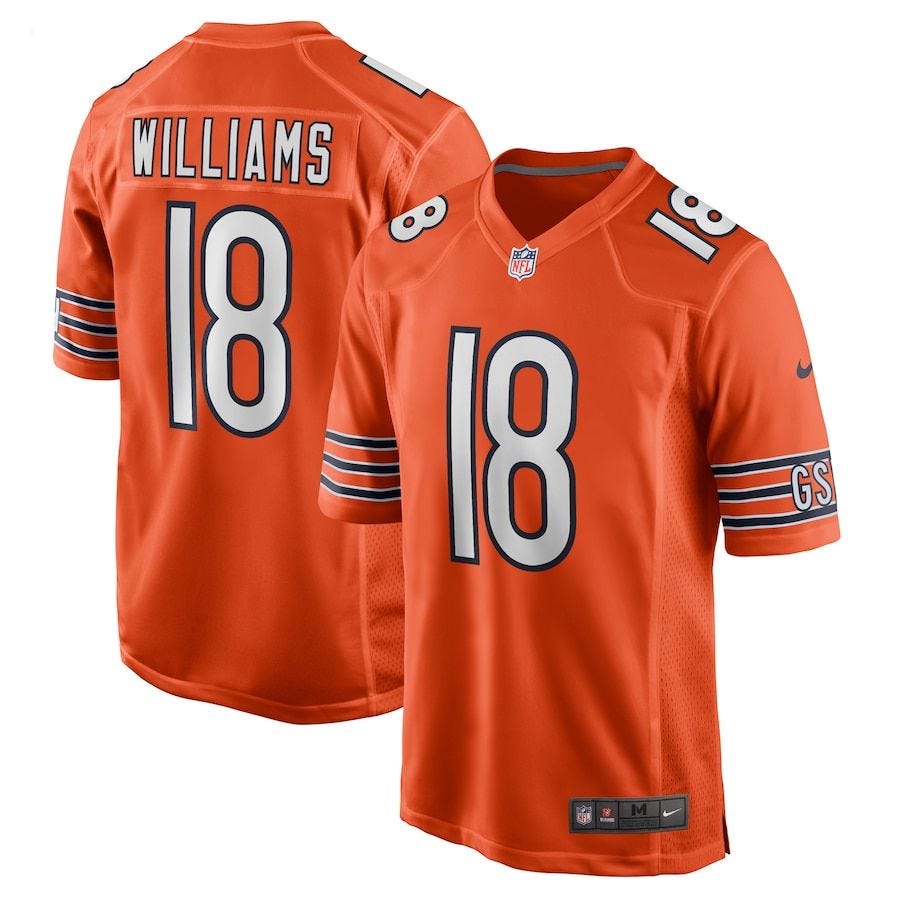 NEW Caleb Williams Chicago Bears Alternate 2024 NFL Draft First Round ...