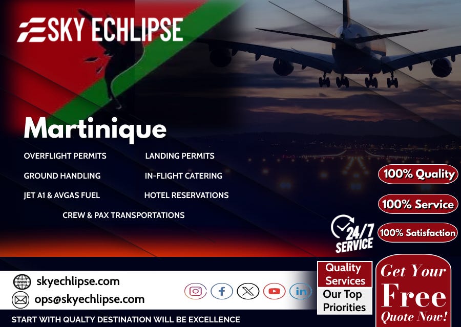 Martinique Overflight Permit Requirements & Regulations by Sky