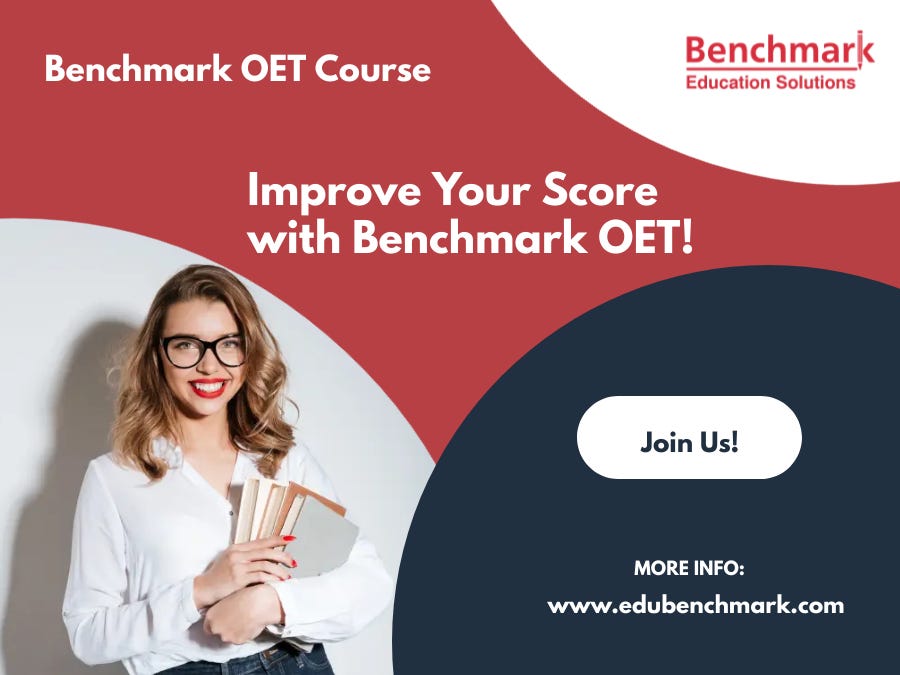 Take The Benchmark OET Sample Test From Benchmark Educations Solutions Take the benchmark oet sample test from benchmark educations solutions