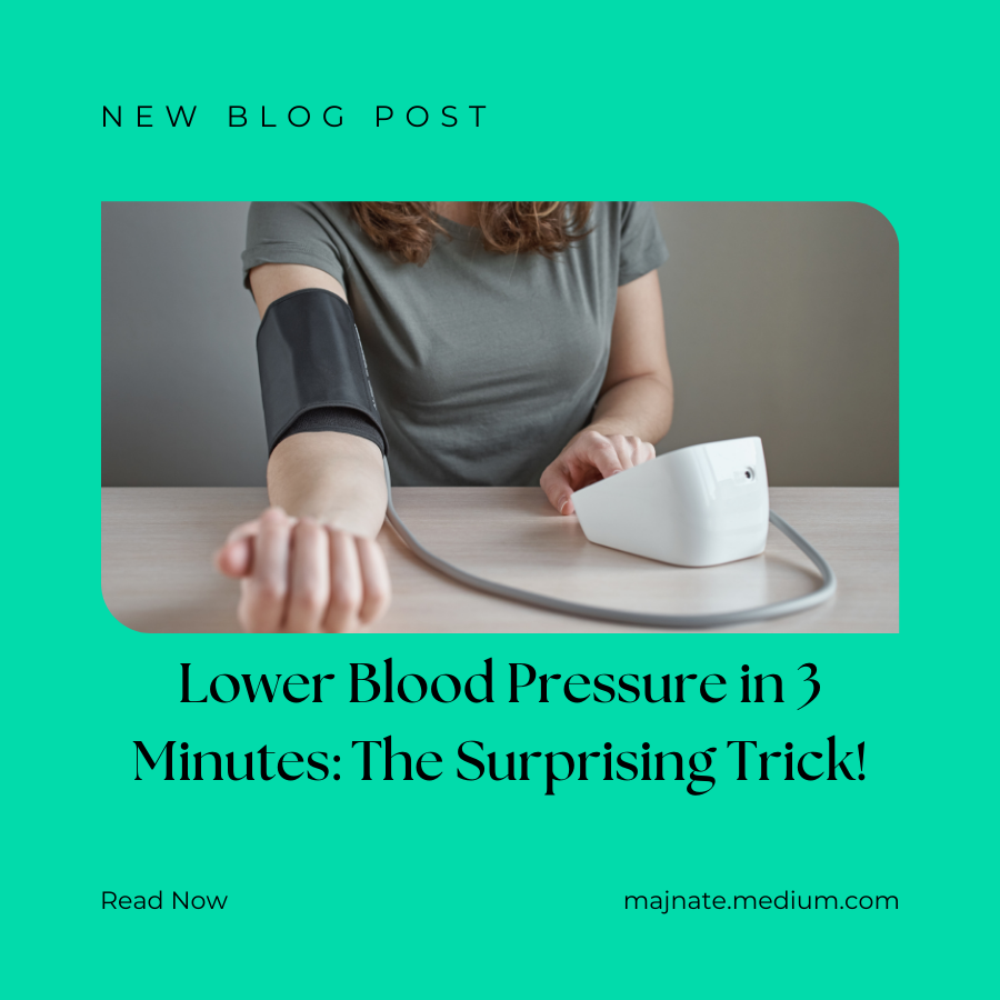 How to quickly lower blood outlet pressure in minutes