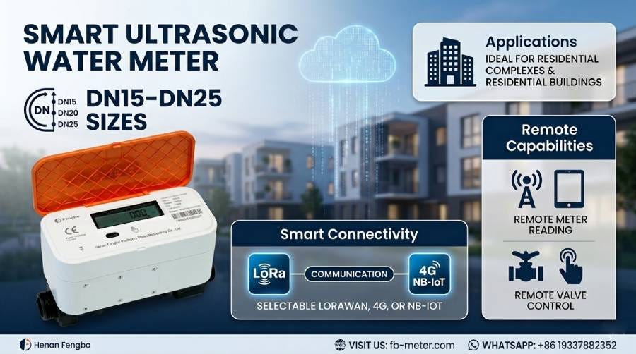 The Advantages of Smart Ultrasonic Water Meters in Residential Water Management
