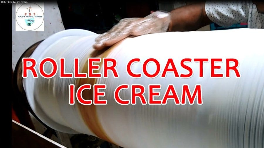 roller coaster ice cream machine