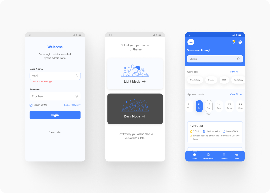Appointment Viewing App. UI/UX Case Study | by Ashish Ambatkar | Medium