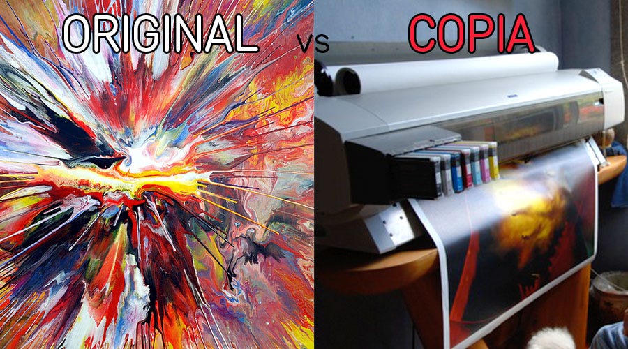 Si Fa Tra Copia E Originale Original Vs. Copia, consideraciones con respecto a este eterno debate