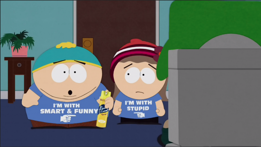 She s clever. Cartman bro ВК. Кайл КАРТМАН Хайди в море. Im with stupid футболка Южный парк.
