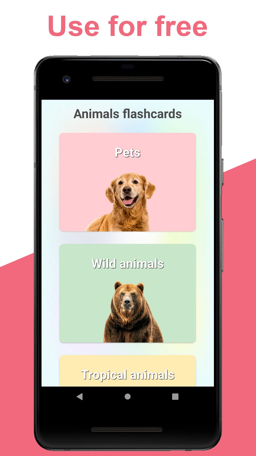 Animals for Kids — Flashcards for Baby & Toddler is a Free Educational