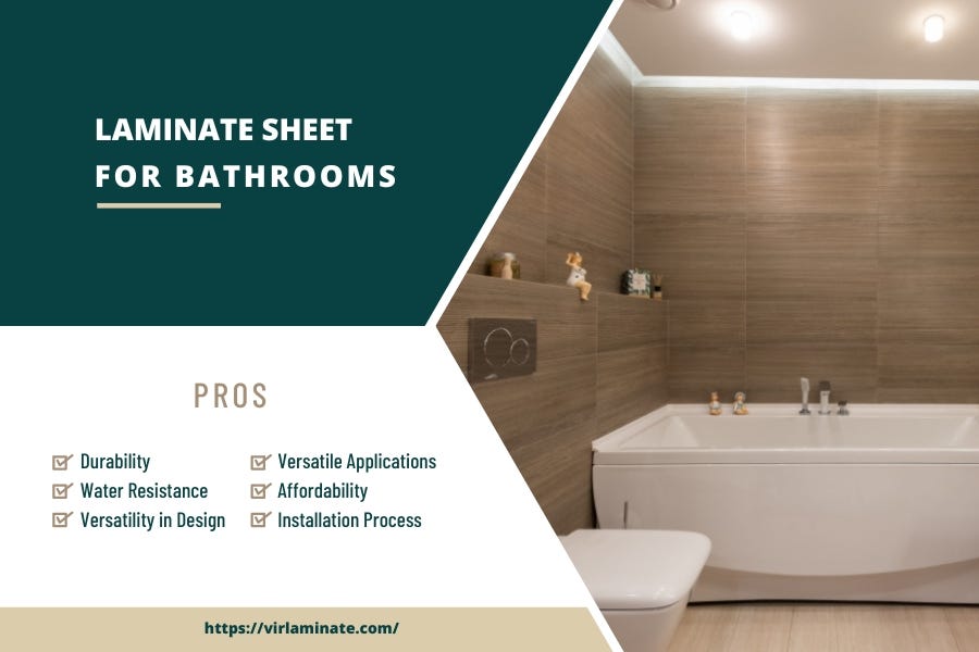 Renovate Your Bathroom Only With Laminate Sheets - Vir Laminate - Medium