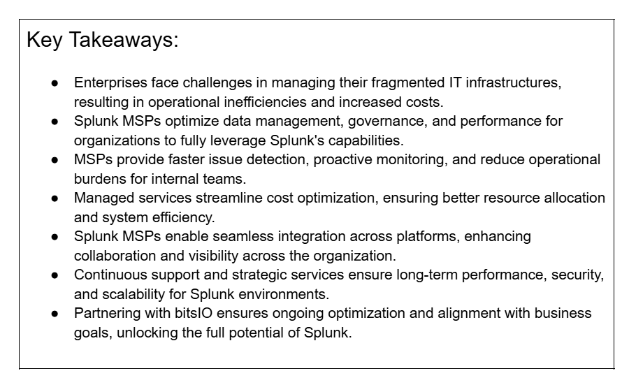 Why More Enterprises Are Turning to Splunk MSPs for Cloud and On-Prem Management