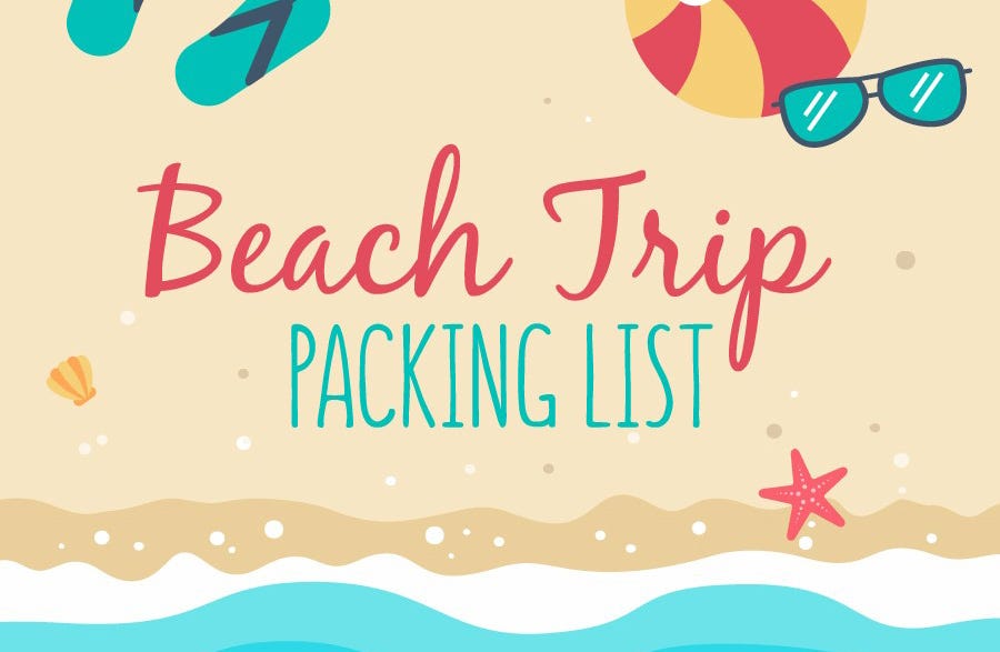 Free Download: 2018 Beach Packing List | by HarperKids | Medium