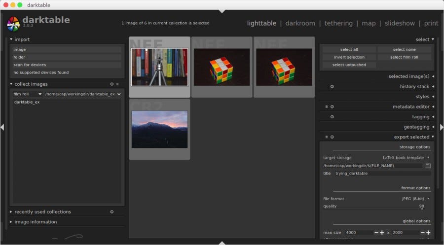 Darktable  Free & Open Source Image Editor Software