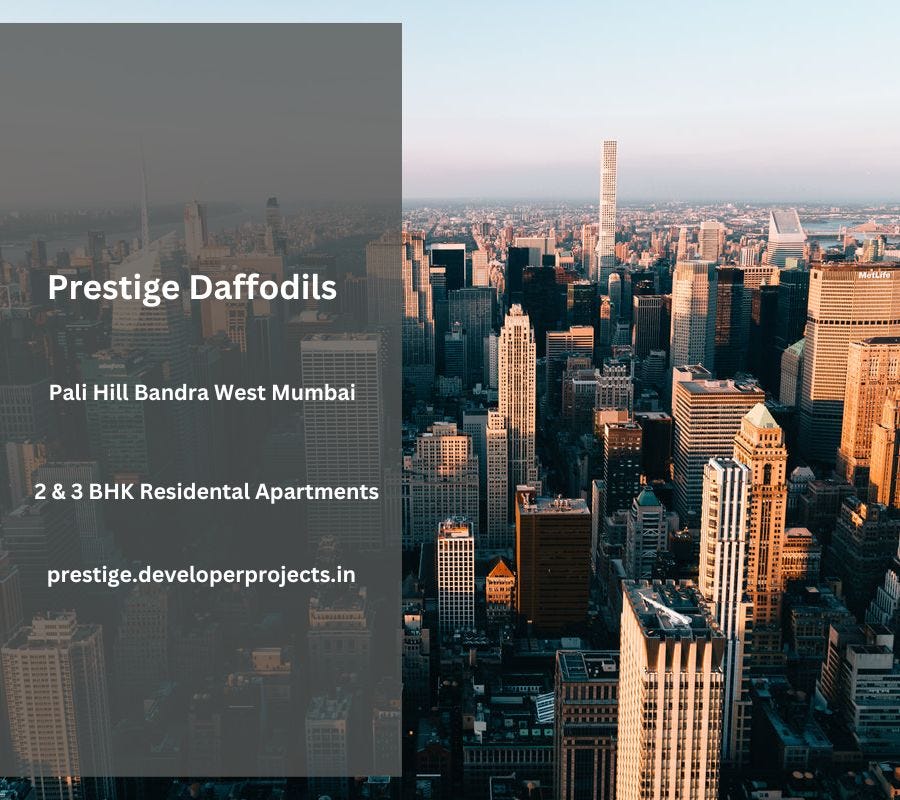 Prestige Daffodils Pali Hill Bandra West Mumbai Beautiful Scenic View