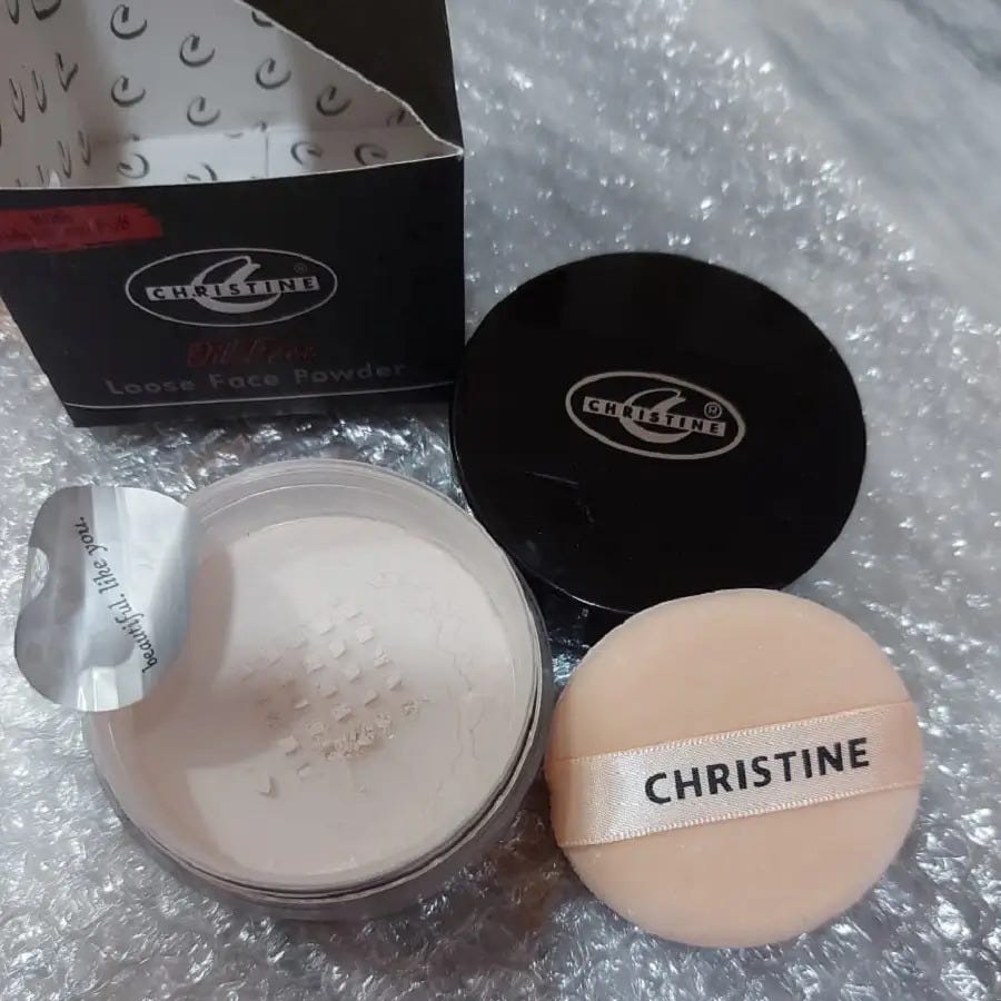 Christine Oil Free Loose Face Powder | by Furqan Jameel | Medium