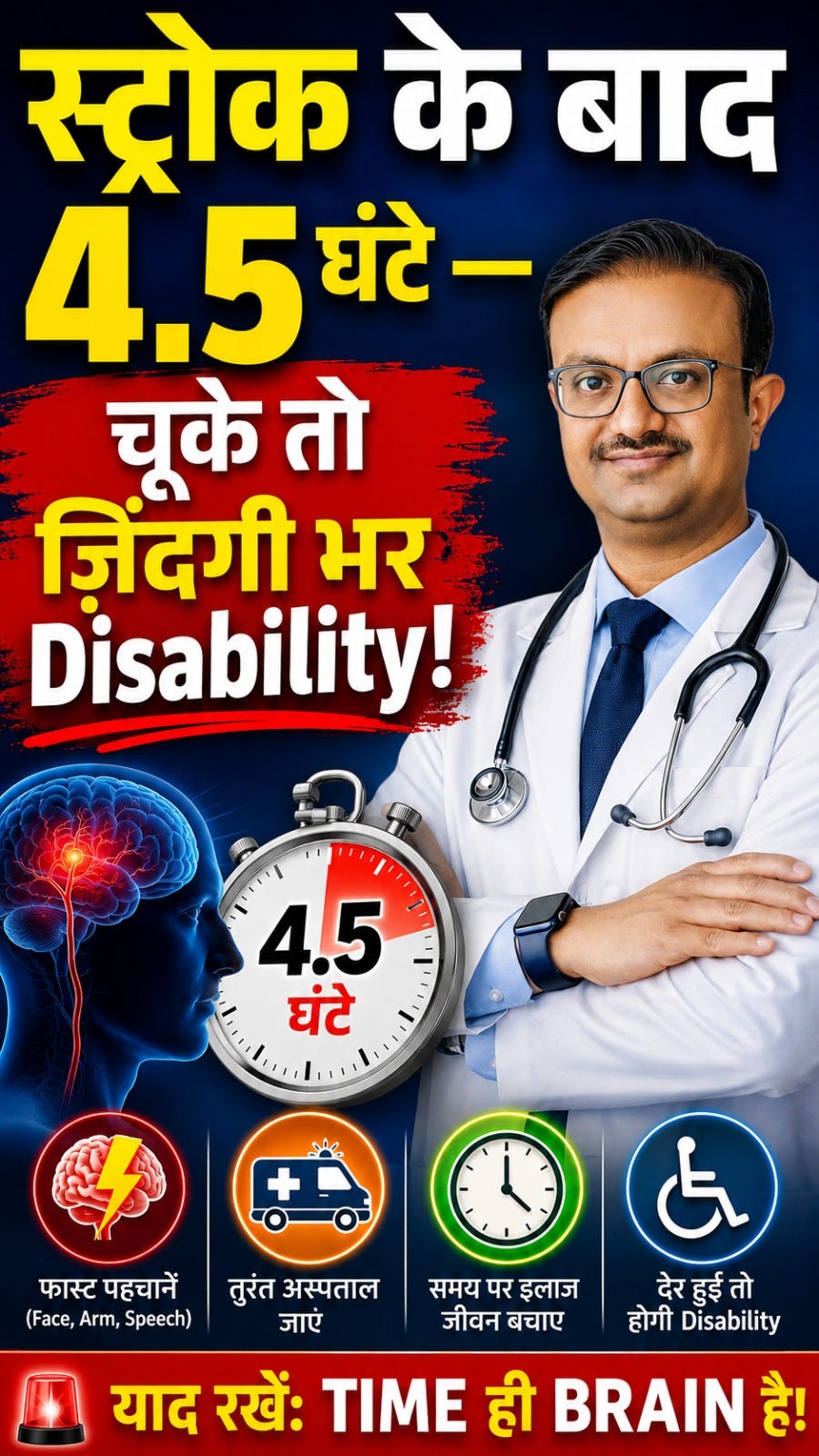 Stroke Ke Baad 4.5 Ghante — Yeh Waqt Aapki Zindagi Badal Sakta Hai