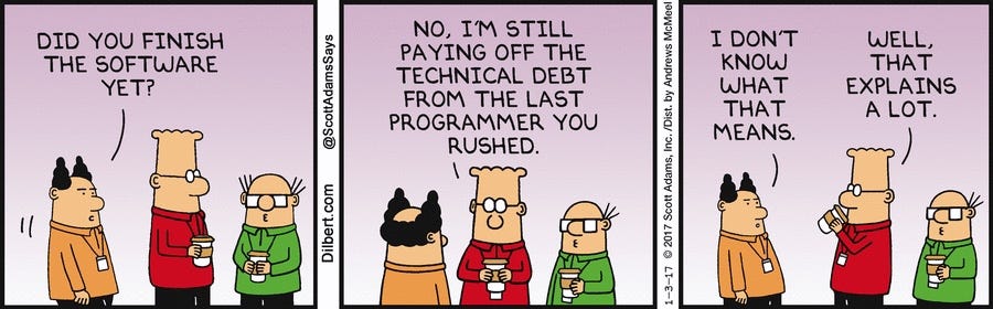 Technical Fallacy The tech debt fallacy. As with most things I end up putting… | by Reda ...