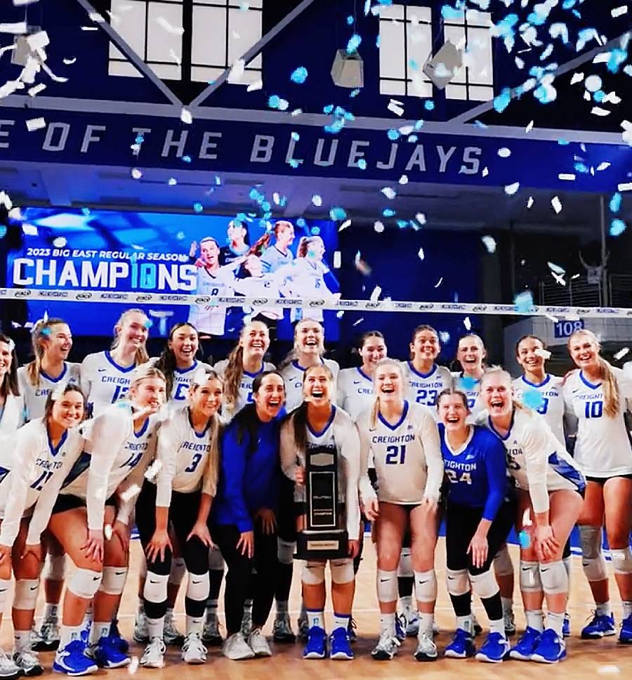No. 15 Creighton Volleyball Wins 10th Straight BIG EAST Title by Gary