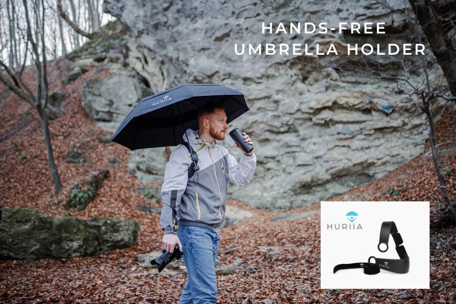 Lightweight HandsFree, Hiking Umbrellas by Huriia Medium