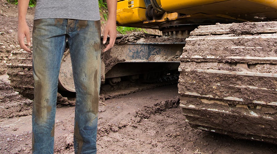 The Hypocrisy of $425 Mud Jeans Extends Far Beyond the Fake Dirt, by Tracy  Moore, MEL Magazine