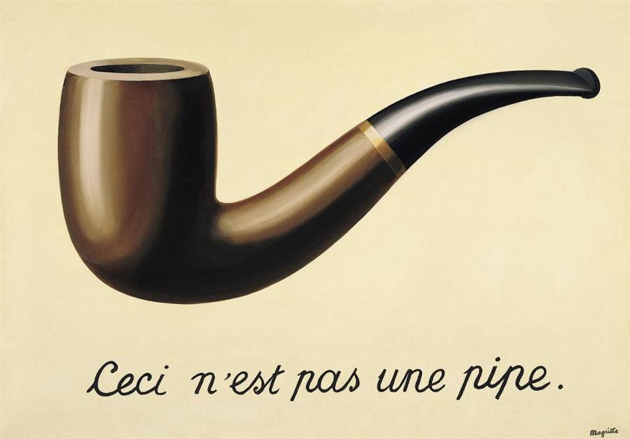 Ceci n'est pas une pipe. The treachery of images — René Magritte | by Navya  Sethi | Medium