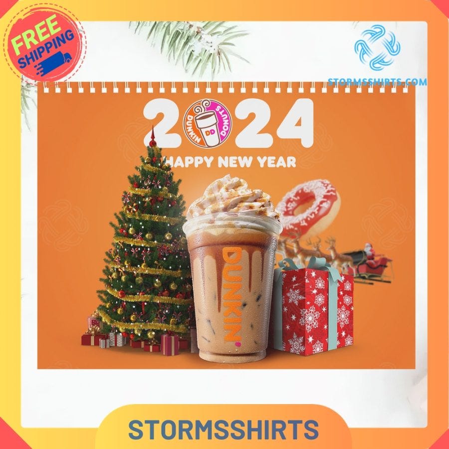 Dunkin Donuts 2024 Wall Hanging Calendar by Womblesojudm Jan, 2024